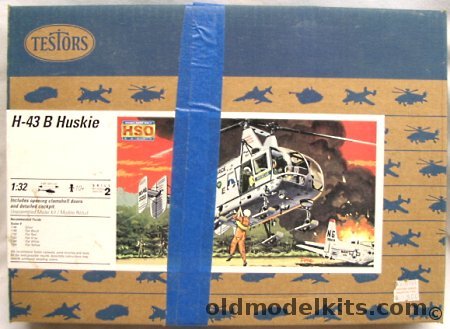 Testors 1/32 H-43B Huskie with Cobra Company Interior Detail Set, 7206 plastic model kit